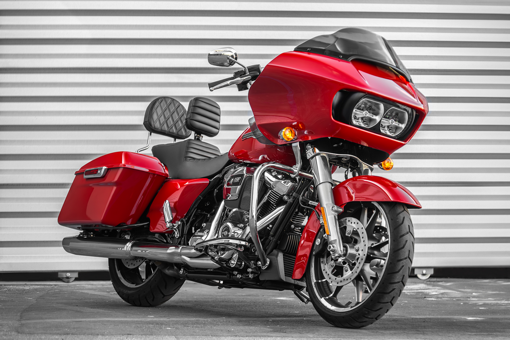 SADDLEMEN Tour Step-Up Seat - Rider Backrest - Tuck-n-Roll - FL '08-'24 808-07B-191BR — image 2