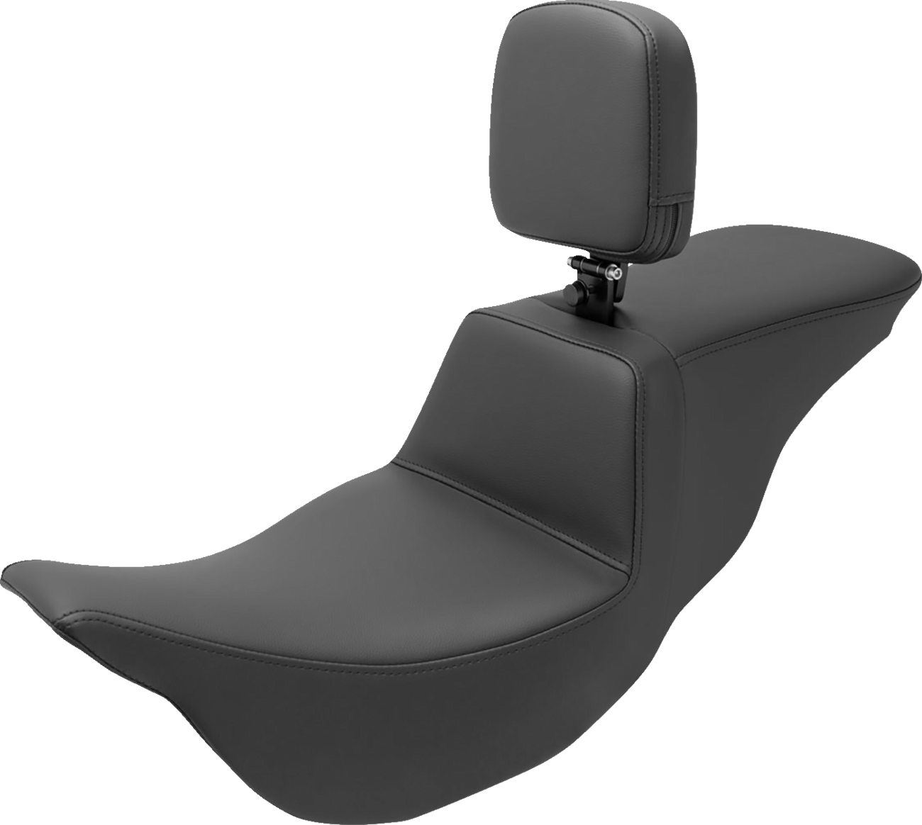 SADDLEMEN Tour Step-Up Seat - Rider Backrest - Plain - FL '08-'24 808-07B-194BR — image 1