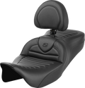 SADDLEMEN Roadsofa™ Seat - with Backrest - Tuck-n-Roll - FL '08-'23 808-07B-202B0 — image 1