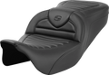 SADDLEMEN Roadsofa™ Seat - without Backrest - Tuck-n-Roll - Carbon Fiber - FL '08-'23 808-07B-20400 — image 1