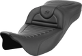 SADDLEMEN Roadsofa™ Extended Reach Seat - without Backrest - Tuck-n-Roll - Carbon Fiber - FL '08-'24 808-07B-20500 — image 1