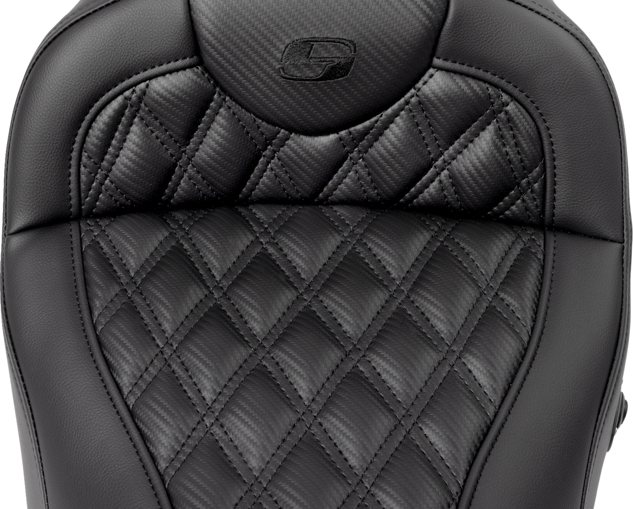 SADDLEMEN Roadsofa™ Seat - without Backrest - Lattice Stitch - Carbon Fiber - FL '08-'23 808-07B-206A0 — image 3