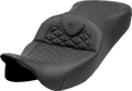 SADDLEMEN RoadSofa™ Tri Gripper Seat - Standard Reach - w/o Backrest - FLH/FLT '08-'25 808-07B-21000 — image 1