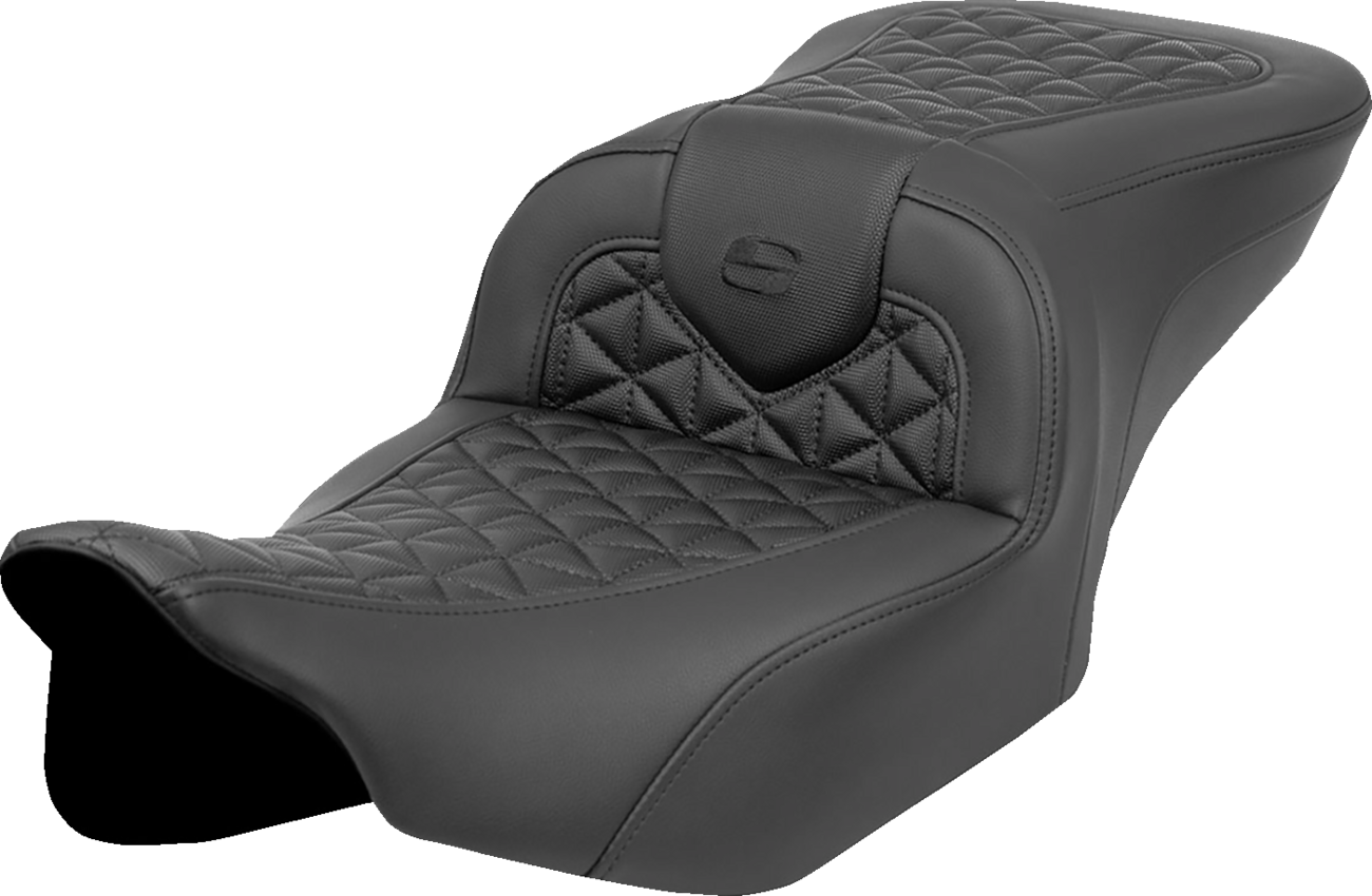 SADDLEMEN RoadSofa™ Tri Gripper Seat - Standard Reach - w/o Backrest - FLH/FLT '08-'25 808-07B-21000 — image 2