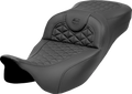 SADDLEMEN RoadSofa™ Tri Gripper Seat - Extended Reach - w/o Backrest - FLH/FLT '08-'25 808-07B-21100 — image 1