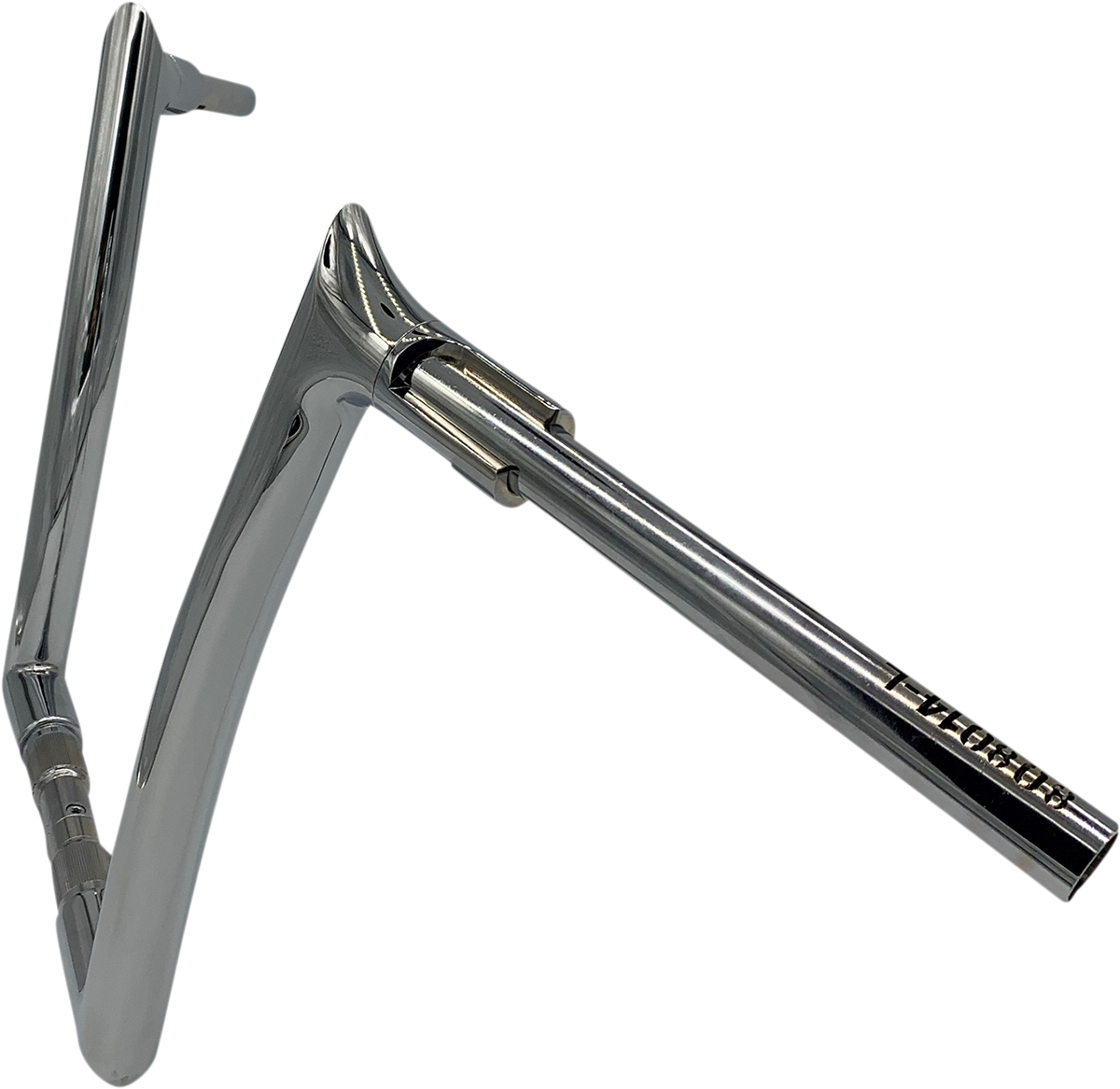 FAT BAGGERS INC. 1-1/2" EZ Install Pointed Top Handlebar - 14" - Chrome 808014 — image 2