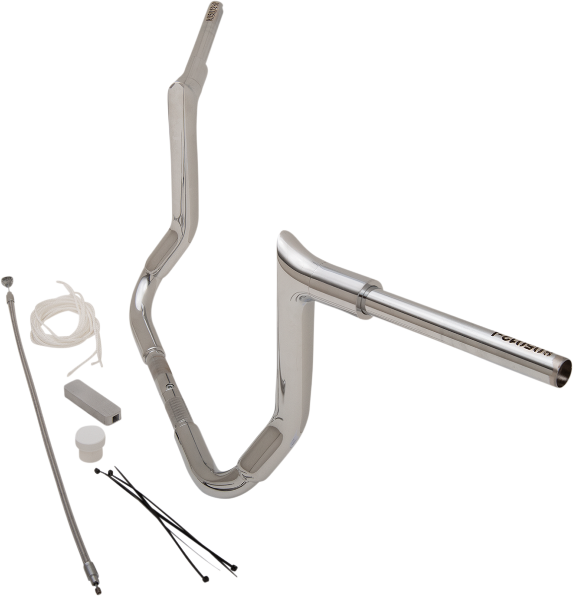 FAT BAGGERS INC. 1-1/2" EZ Install Pointed Top Handlebar Kit - 12" - Chrome 809112 — image 2