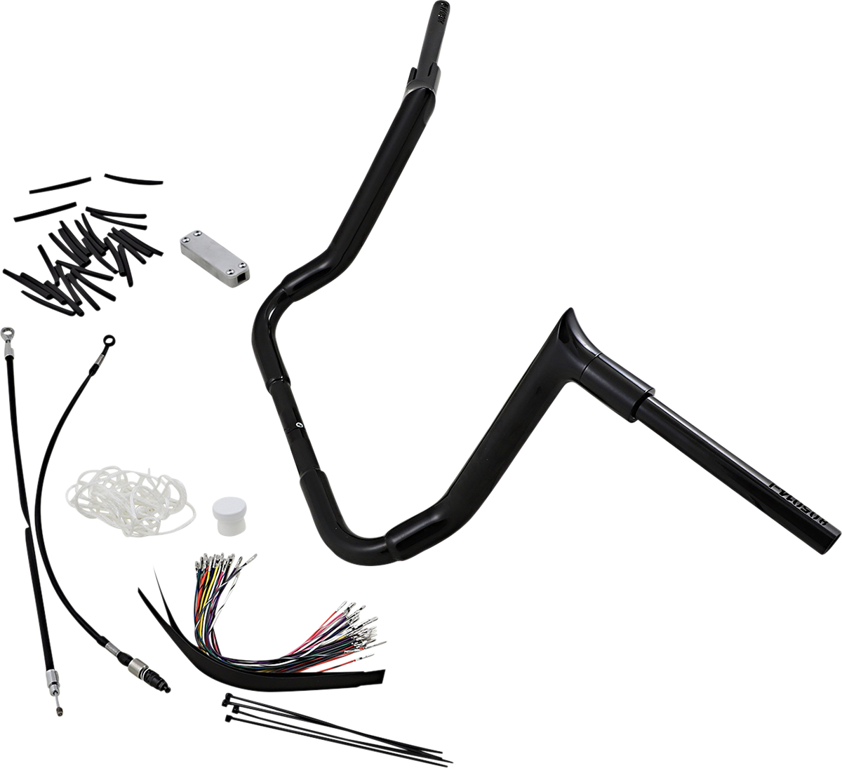 FAT BAGGERS INC. 1-1/2" EZ Install Pointed Top Handlebar Kit - 14" - Black 809114-B — image 2