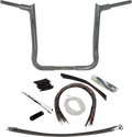 FAT BAGGERS INC. 1-1/2" EZ Install Pointed Top Handlebar Kit - 16" - Chrome 809116 — image 1