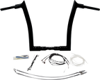 FAT BAGGERS INC. 1-1/2" EZ Install Pointed Top Handlebar Kit - 14" - Black 809614-B — image 1