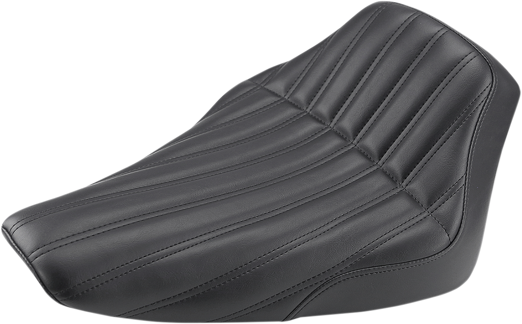 SADDLEMEN Knuckle Solo Seat - Ribbed - Black - FLS '12-'17 812-26-0023 — image 1