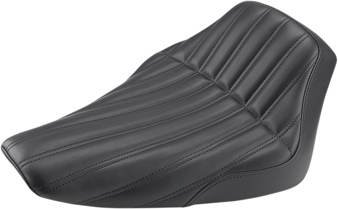 SADDLEMEN Knuckle Solo Seat - Ribbed - Black - FLS '12-'17 812-26-0023 — image 1