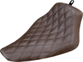 SADDLEMEN Renegade™ Solo Seat - Lattice Stitched - Brown - FLS '12-'17 812-26-002BLS — image 1