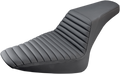 SADDLEMEN Step-Up Seat - Front Tuck-n-Roll - Black - FLS 812-26-171 — image 1