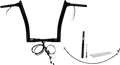 FAT BAGGERS INC. EZ Install Wired 1-1/2" Pointed Top Handlebar Kit - 14" - Black 812914-B — image 1