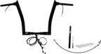 FAT BAGGERS INC. EZ Install Wired 1-1/2" Pointed Top Handlebar Kit - 14" - Black 812914-B — image 1