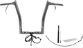 FAT BAGGERS INC. EZ Install Wired 1-1/2" Pointed Top Handlebar Kit - 16" - Chrome 812916 — image 1