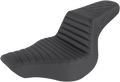 SADDLEMEN Step-Up Seat - Front Tuck-n-Roll/Rear Lattice Stitch - Black 813-27-176 — image 1