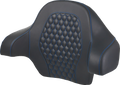 SADDLEMEN Tour Pack Backrest Pad - Honeycomb - Blue Stitching - FL '14-'24 814-07-19001 — image 1