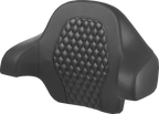 SADDLEMEN Tour Pack Backrest Pad - Honeycomb - Gray Stitching - FLH/FLT '14-'24 814-07-19002 — image 2