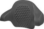 SADDLEMEN Tour Pack Backrest Pad - Honeycomb - White Stitching - FLH/FLT '14-'24 814-07-19006 — image 1