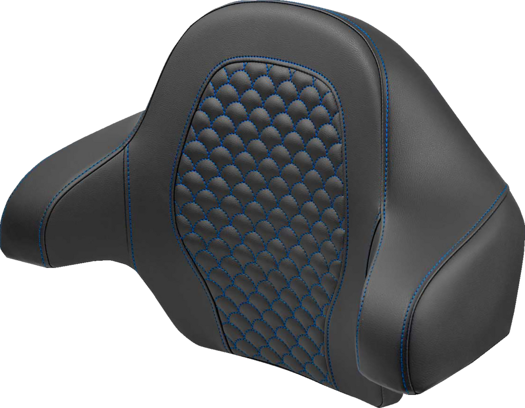 SADDLEMEN Tour Pak - Dragon Scale - Blue Stitch - FLH/FLT '14-'24 814-07-20901 — image 1