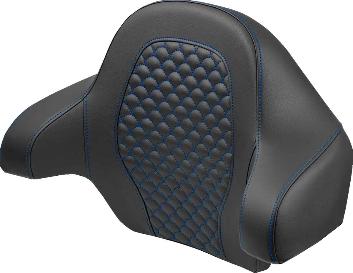 SADDLEMEN Tour Pak - Dragon Scale - Blue Stitch - FLH/FLT '14-'24 814-07-20901 — image 1