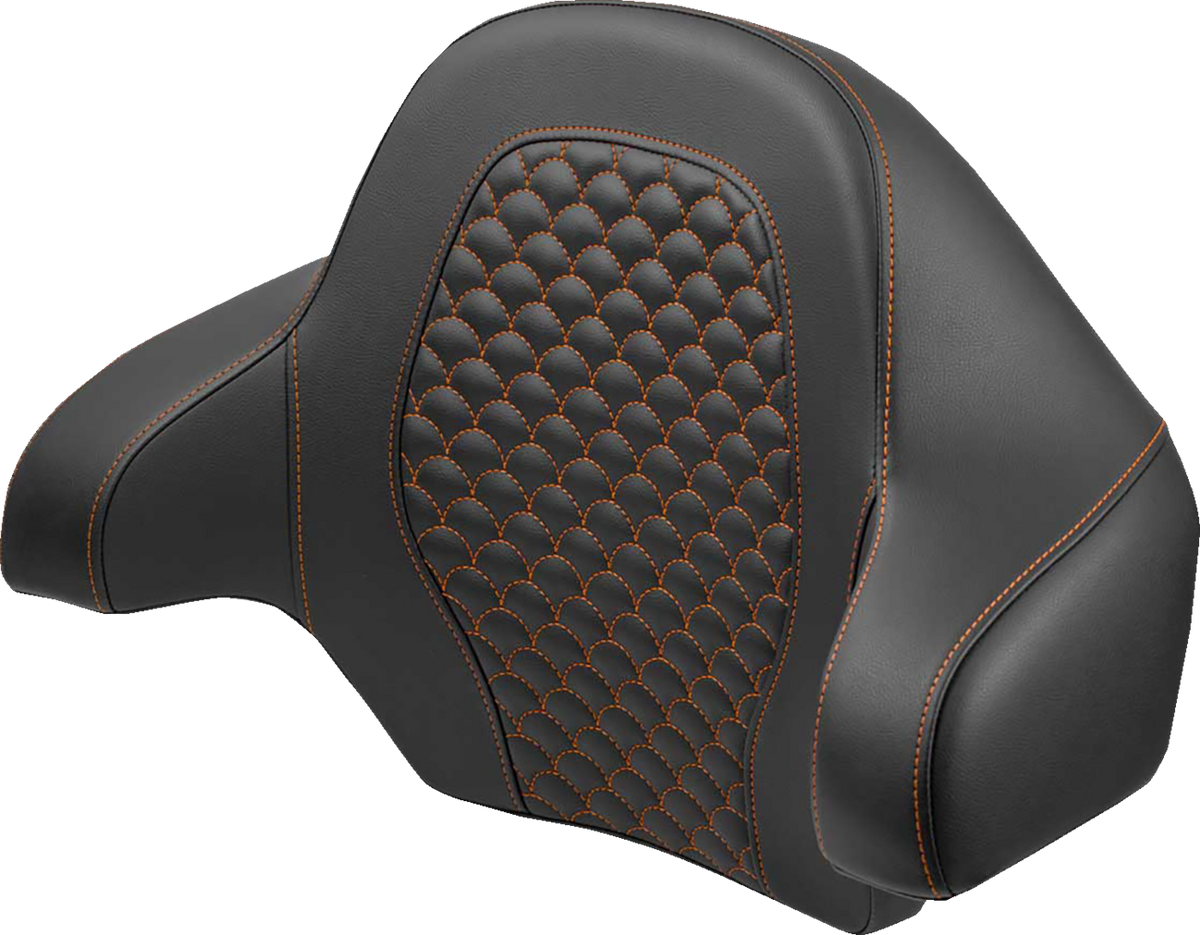 SADDLEMEN Tour Pak - Dragon Scale - Orange Stitch - FLH/FLT '14-'24 814-07-20903 — image 1
