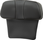 SADDLEMEN Chopped Tour Pak Backrest Pad - Dominator - Black w/ Carbon Fiber Inset - FLT/FLH '14-'23 814-07-CPACK-D — image 1