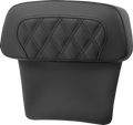 SADDLEMEN Chopped Tour Pak Backrest Pad - RoadSofa™ - Perforated Black w/ Lattice Stitch - FLT/FLH '14-'23 814-07-CPACK-LS — image 1