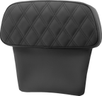 SADDLEMEN Chopped Tour Pak Backrest Pad - Step-Up - Black w/ Black Lattice Stitch - FLT/FLH '14-'23 814-07-CPACK-SU — image 1