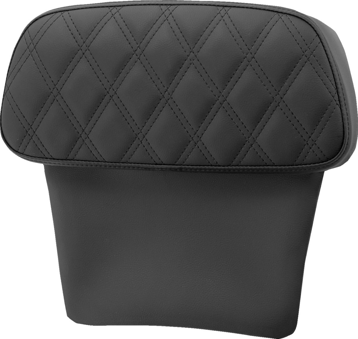 SADDLEMEN Chopped Tour Pak Backrest Pad - Step-Up - Black w/ Black Lattice Stitch - FLT/FLH '14-'23 814-07-CPACK-SU — image 1