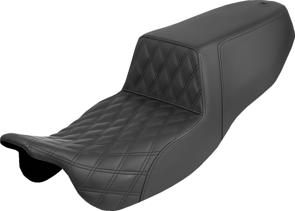 SADDLEMEN Step-Up Seat - Front Lattice Stitch - FLRT/FLTRT '15-'25 815-07-172 — image 1