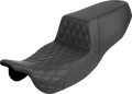 SADDLEMEN Step-Up Seat - Front Lattice Stitch - FLRT/FLTRT '15-'25 815-07-172 — image 1