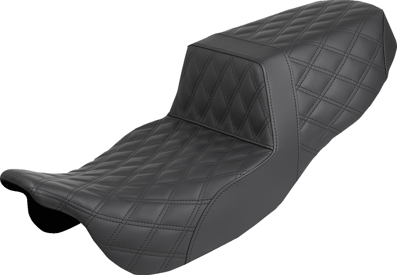 SADDLEMEN Step-Up Seat - Full Lattice Stitch - FLRT/FLTRT '15-'25 815-07-175 — image 1