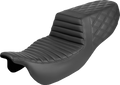 SADDLEMEN Step-Up Seat - Front Tuck-n-Roll/Rear Lattice Stitch - FLRT/FLTRT '15-'25 815-07-176 — image 1