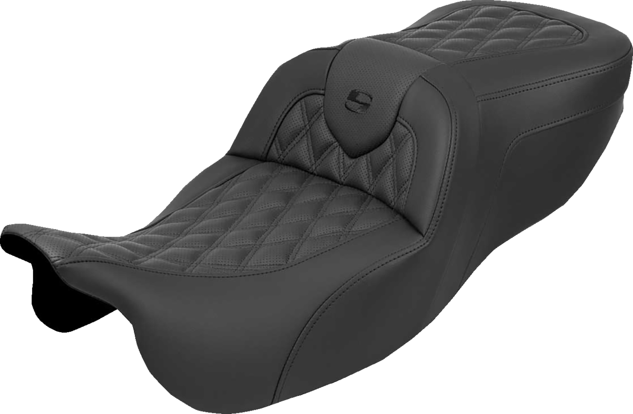 SADDLEMEN Roadsofa™ Seat - without Backrest - Lattice Stitch - FLRT/FLTRT '15-'25 815-07-182 — image 1
