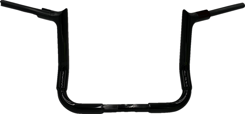FAT BAGGERS INC. 1-1/2" EZ Install Pointed Top Handlebar - 12" - Black 815012-B — image 1