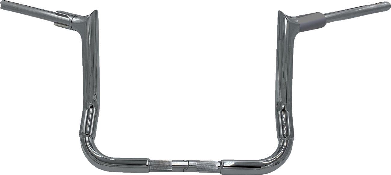 FAT BAGGERS INC. 1-1/2" EZ Install Pointed Top Handlebar - 12" - Chrome 815012 — image 1