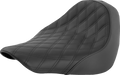 SADDLEMEN Renegade™ Solo Seat - Lattice Stitched - Black - FL/FX '18-'24 818-27-002LS — image 1