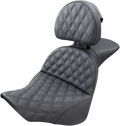 SADDLEMEN Explorer Seat - Lattice Stitched - Backrest - FL/FX '18-'24 818-27-030LS — image 1