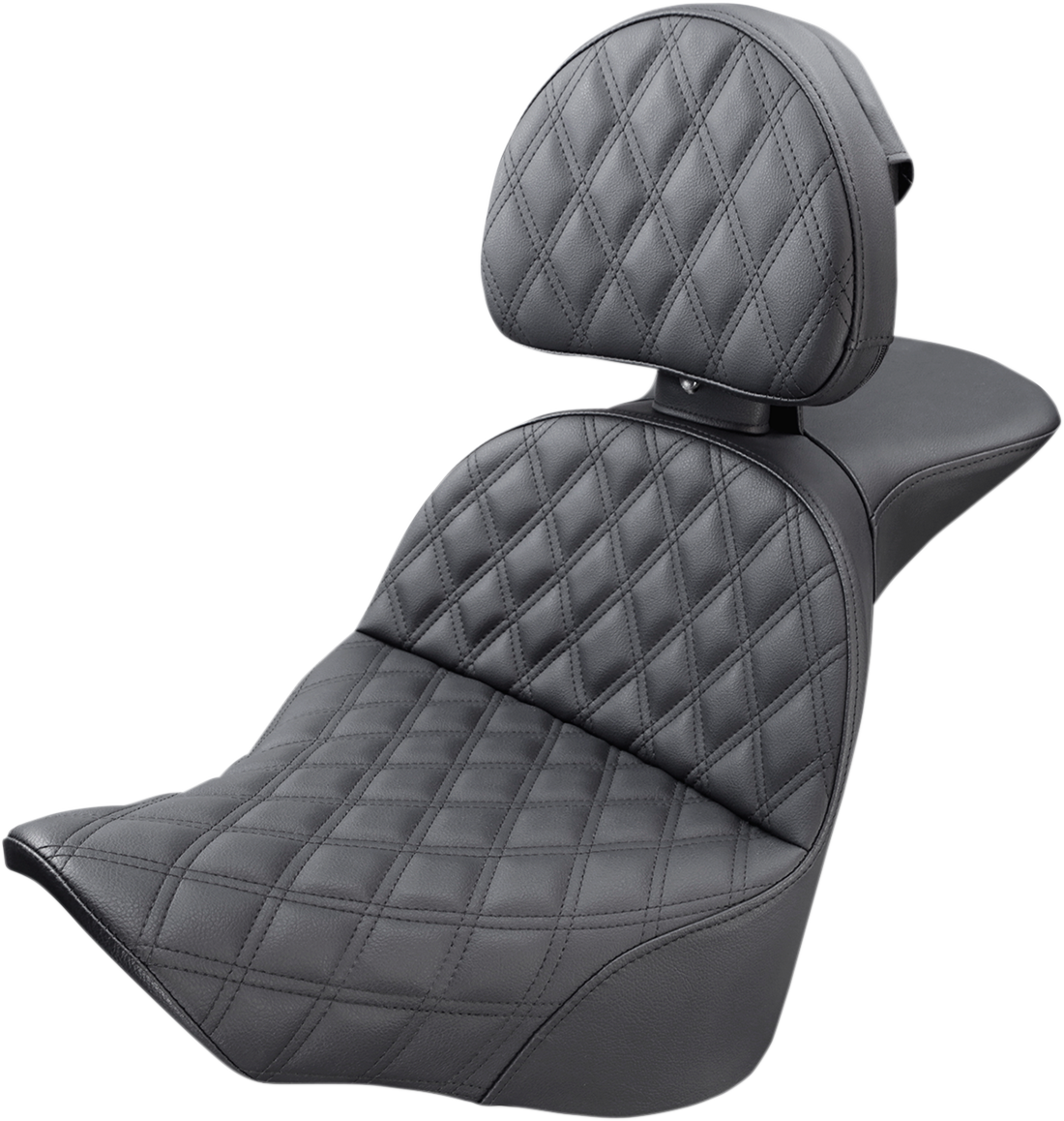SADDLEMEN Explorer Seat - Lattice Stitched - Backrest - FL/FX '18-'24 818-27-030LS — image 1