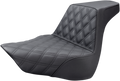 SADDLEMEN Step-Up Seat - Front Lattice Stitch - Black - FL/FX '18-'24 818-27-172 — image 1