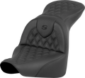 SADDLEMEN RoadSofa™ Seat - Lattice Stitch - without Driver Backrest - FLFB/FXBR '18-'24 818-27-182 — image 1
