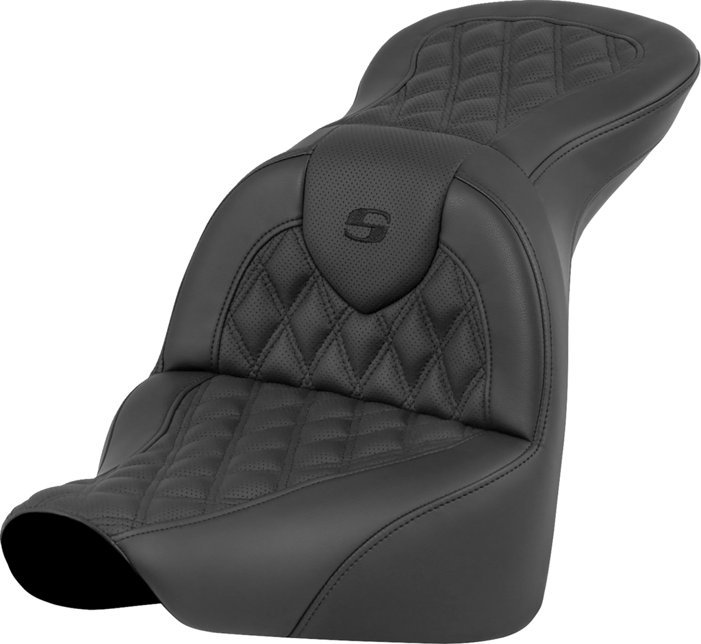 SADDLEMEN RoadSofa™ Seat - Black - with Driver Backrest - FLFB/FXBR '18-'24 818-27-187BR — image 2