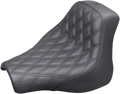 SADDLEMEN Renegade™ Solo Seat - Lattice Stitched - Black - FXFB '18-'19 818-28-002LS — image 1