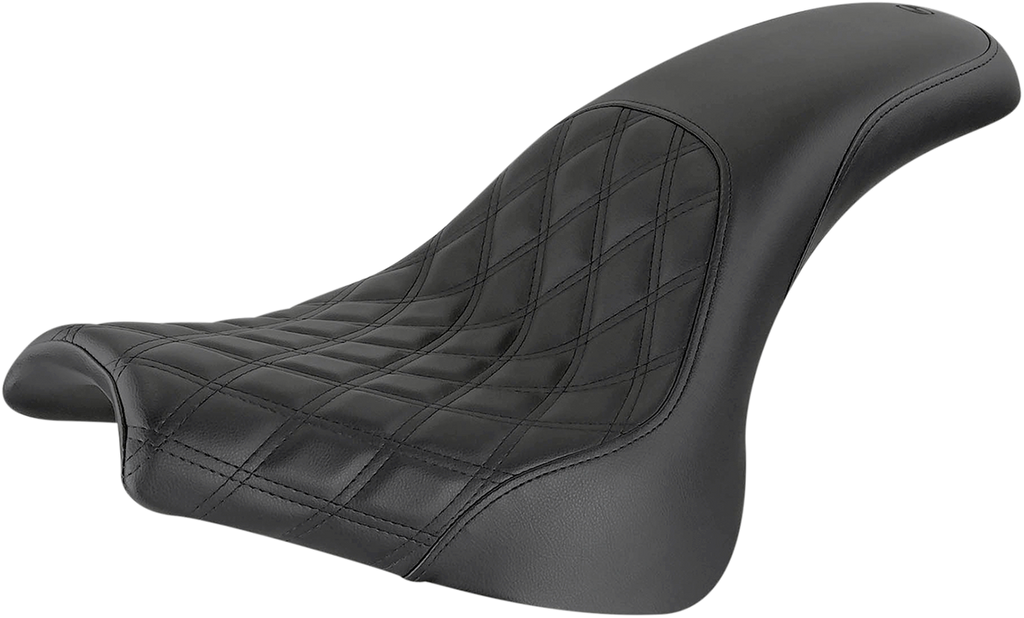 SADDLEMEN Profiler Seat - Front Lattice/Rear Smooth - Black - FXFB/S '18-'23 818-28-149 — image 1