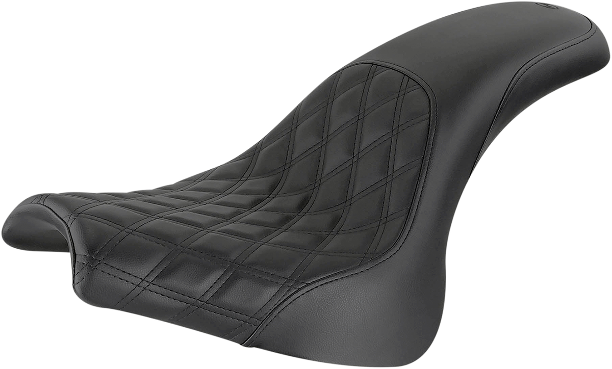 SADDLEMEN Profiler Seat - Front Lattice/Rear Smooth - Black - FXFB/S '18-'23 818-28-149 — image 1