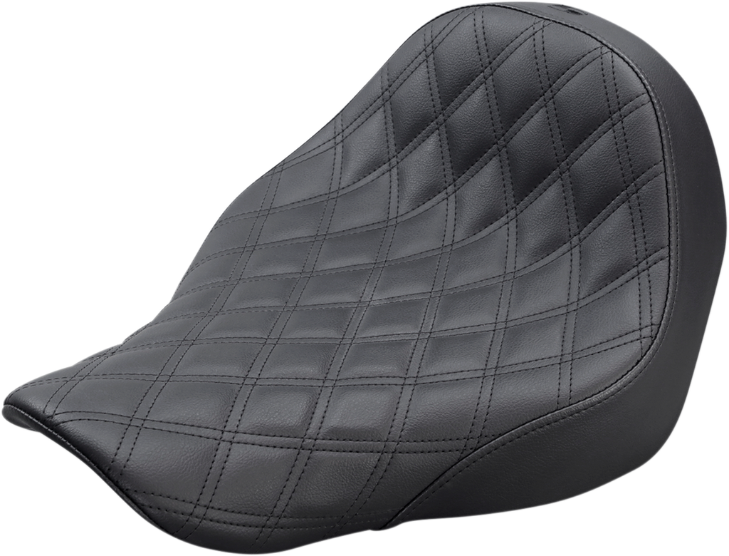 SADDLEMEN Renegade™ Solo Seat - Lattice Stitched - Black - FL/FX '18-'24 818-29-002LS — image 1