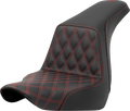 SADDLEMEN Step-Up Seat - Front Lattice Stitch - Red Stitch - FXLR/FLSB '18-'24 818-29-17204 — image 1